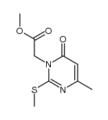 methyl (6-methyl-2-methylsulfanyl-4-oxo-3,4-dihydro-3-pyrimidinyl)acetate结构式