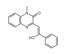 3-(2-hydroxy-2-phenylvinyl)-1-methylquinoxalin-2(1H)-one结构式