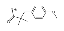 3-(4-methoxy-phenyl)-2,2-dimethyl-propionic acid amide结构式