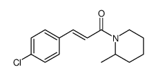(E)-3-(4-chlorophenyl)-1-(2-methylpiperidin-1-yl)prop-2-en-1-one Structure