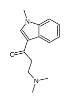 3-(dimethylamino)-1-(1-methylindol-3-yl)propan-1-one结构式
