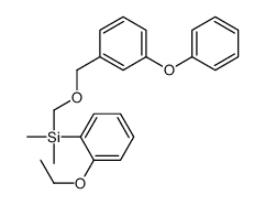 (2-ethoxyphenyl)-dimethyl-[(3-phenoxyphenyl)methoxymethyl]silane结构式