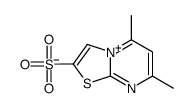 5,7-dimethyl-[1,3]thiazolo[3,2-a]pyrimidin-4-ium-2-sulfonate结构式