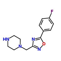 1-{[5-(4-Fluorophenyl)-1,2,4-oxadiazol-3-yl]methyl}piperazine Structure