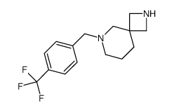 6-[[4-(trifluoromethyl)phenyl]methyl]-2,6-diazaspiro[3.5]nonane Structure
