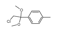 α-chloro-4-methylacetophenone dimethyl acetal Structure