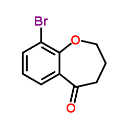 9-Bromo-2,3,4,5-tetrahydro-1-benzoxepin-5-one structure