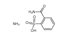 2-carbamoyl-benzenesulfonic acid , ammonium salt结构式