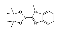 1-methyl-2-(4,4,5,5-tetramethyl-1,3,2-dioxaborolan-2-yl)benzimidazole结构式