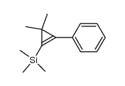 3,3-dimethyl-1-phenyl-2-(trimethylsilyl)-1-cyclopropene结构式