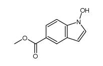 methyl 1-hydroxy-5-indolecarboxylate结构式