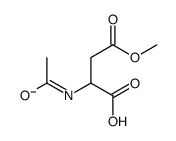 2-acetamido-4-methoxy-4-oxobutanoate结构式