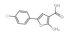 5-(4-氯苯基)-2-甲基-3-糠酸结构式