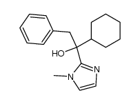 2-(1-cyclohexyl-1-hydroxy-2-phenylethyl)-1-methyl-1H-imidazole结构式