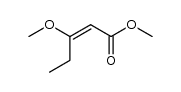 (E)-methyl 3-methoxypent-2-enoate结构式