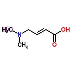 (E)-4-(Dimethylamino)but-2-enoic acid xhydrochloride structure
