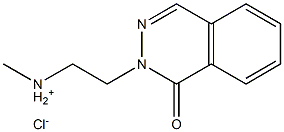 N-methyl-[2-(1-oxo-1H-phthalazin-2-yl)-ethyl]-ammonium chloride结构式