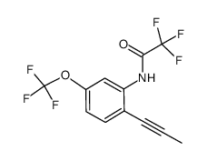 2,2,2-trifluoro-N-(2-(prop-1-yn-1-yl)-5-(trifluoromethoxy)phenyl)acetamide Structure