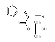 2-Propenoic acid,2-cyano-3-(2-furanyl)-, 1,1-dimethylethyl ester结构式