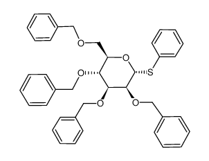 a-D-Mannopyranoside, phenyl 2,3,4,6-tetrakis-O-(phenylmethyl)-1-thio-结构式
