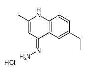 6-Ethyl-4-hydrazino-2-methylquinoline hydrochloride structure