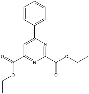 diethyl 6-phenylpyrimidine-2,4-dicarboxylate Structure