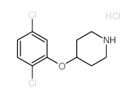 4-(2,5-Dichlorophenoxy)piperidine hydrochloride结构式