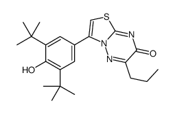 3-(3,5-ditert-butyl-4-hydroxyphenyl)-6-propyl-[1,3]thiazolo[3,2-b][1,2,4]triazin-7-one Structure