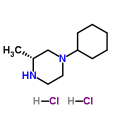 (3R)-1-Cyclohexyl-3-methylpiperazine dihydrochloride Structure