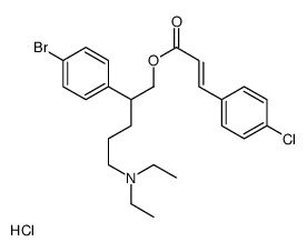 [2-(4-bromophenyl)-5-(diethylamino)pentyl] (E)-3-(4-chlorophenyl)prop-2-enoate,hydrochloride结构式