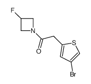 2-(4-bromothiophen-2-yl)-1-(3-fluoroazetidin-1-yl)ethanone结构式
