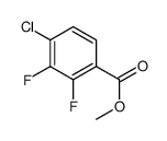 methyl 4-chloro-2,3-difluorobenzoate结构式