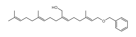 (2Z,5E)-2-((E)-6-(benzyloxy)-4-methylhex-4-en-1-ylidene)-6,10-dimethylundeca-5,9-dien-1-ol Structure