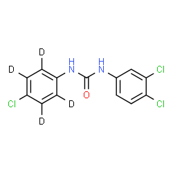 三氯卡班酯-d4(4-氯苯基-d4)结构式