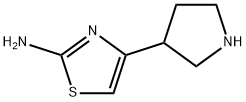 4-(3-pyrrolidinyl)-2-Thiazolamine structure