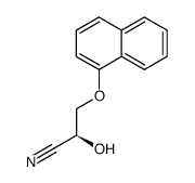 (S)-2-Hydroxy-3-(naphthalen-1-yloxy)-propionitrile Structure