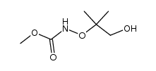 2-methyl-2-[N-(methoxycarbonyl)aminooxy]propanol Structure