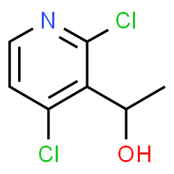 1-(2,4-二氯吡啶-3-基)乙醇结构式