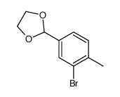 2-(3-bromo-4-methylphenyl)-1,3-dioxolane Structure