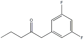 1-(3,5-DIFLUOROPHENYL)PENTAN-2-ONE Structure