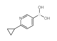6-环丙基吡啶-3-硼酸结构式