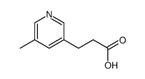 3-(5-甲基吡啶-3-基)丙酸结构式