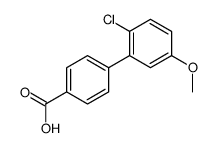 4-(2-chloro-5-methoxyphenyl)benzoic acid结构式