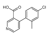 4-(4-chloro-2-methylphenyl)pyridine-3-carboxylic acid Structure