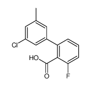 2-(3-chloro-5-methylphenyl)-6-fluorobenzoic acid Structure