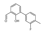 3-(3-fluoro-4-methylphenyl)-2-hydroxybenzaldehyde Structure