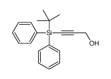 3-[tert-butyl(diphenyl)silyl]prop-2-yn-1-ol结构式