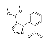 5-(DIMETHOXYMETHYL)-1-(2-NITROPHENYL)-1H-PYRAZOLE结构式