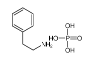 2-phenylethanamine,phosphoric acid Structure