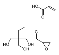 2-(chloromethyl)oxirane,2-ethyl-2-(hydroxymethyl)propane-1,3-diol,prop-2-enoic acid Structure